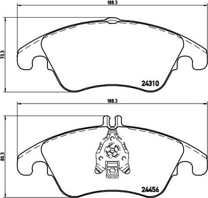 Brembo P 50 069X - Bremžu uzliku kompl., Disku bremzes autodraugiem.lv