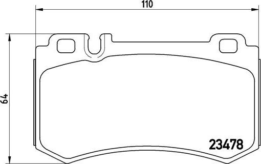 Brembo P 50 061 - Bremžu uzliku kompl., Disku bremzes autodraugiem.lv