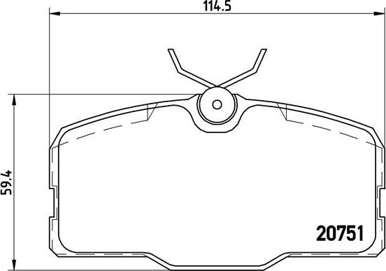 Brembo P 50 006 - Bremžu uzliku kompl., Disku bremzes autodraugiem.lv