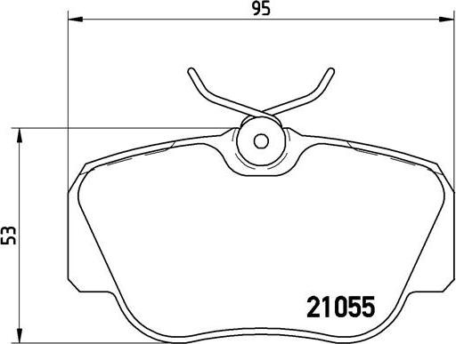 Brembo P 50 011 - Bremžu uzliku kompl., Disku bremzes autodraugiem.lv