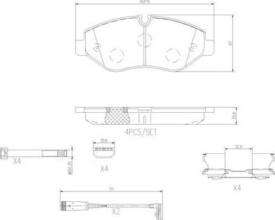 Brembo P50085N - Bremžu uzliku kompl., Disku bremzes autodraugiem.lv