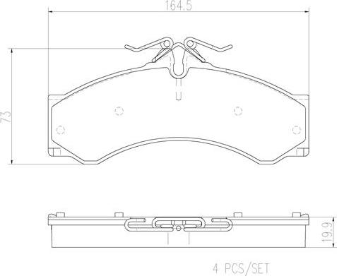 Brembo P50088N - Bremžu uzliku kompl., Disku bremzes autodraugiem.lv