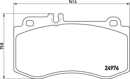 Brembo P 50 087 - Bremžu uzliku kompl., Disku bremzes autodraugiem.lv