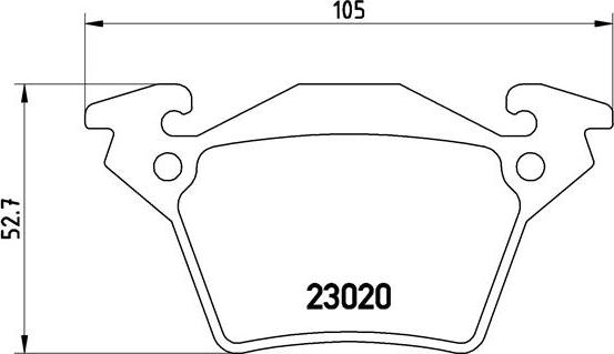 Brembo P 50 032 - Bremžu uzliku kompl., Disku bremzes autodraugiem.lv