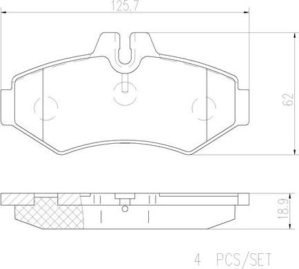 Brembo P50020N - Bremžu uzliku kompl., Disku bremzes autodraugiem.lv