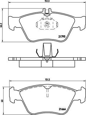 Brembo P 50 023 - Bremžu uzliku kompl., Disku bremzes autodraugiem.lv