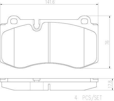 Brembo P50074N - Bremžu uzliku kompl., Disku bremzes autodraugiem.lv