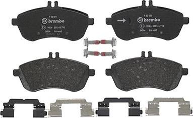 Brembo P 50 071 - Bremžu uzliku kompl., Disku bremzes autodraugiem.lv