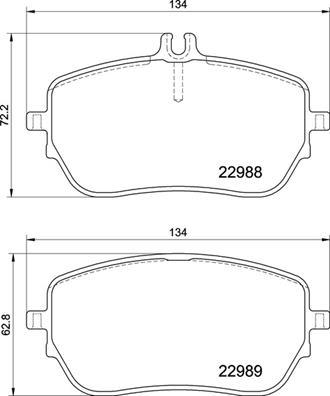 Brembo P 50 146 - Bremžu uzliku kompl., Disku bremzes autodraugiem.lv