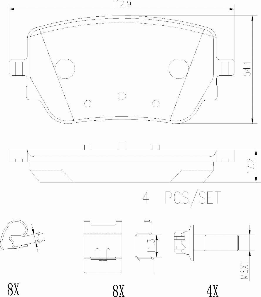 Brembo P50148N - Bremžu uzliku kompl., Disku bremzes autodraugiem.lv