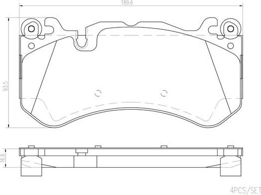 Brembo P50142N - Bremžu uzliku kompl., Disku bremzes autodraugiem.lv