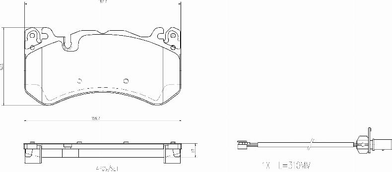 Brembo P 50 164 - Bremžu uzliku kompl., Disku bremzes autodraugiem.lv