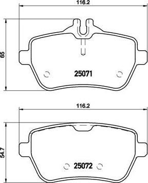 Brembo P 50 103 - Bremžu uzliku kompl., Disku bremzes autodraugiem.lv