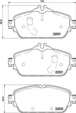 Brembo P 50 119 - Bremžu uzliku kompl., Disku bremzes autodraugiem.lv