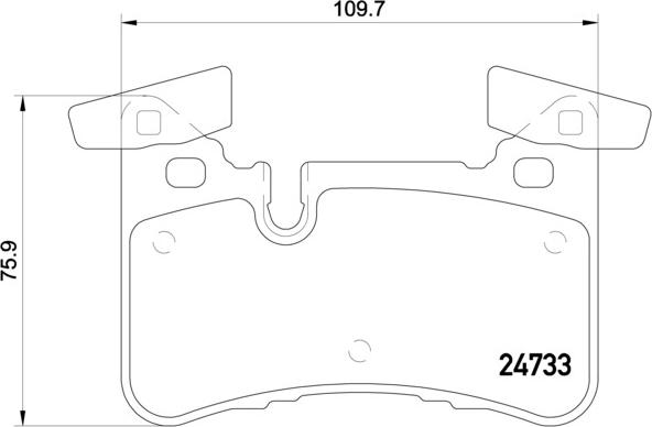 Brembo P 50 110 - Bremžu uzliku kompl., Disku bremzes autodraugiem.lv