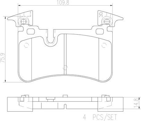 Brembo P50113N - Bremžu uzliku kompl., Disku bremzes autodraugiem.lv