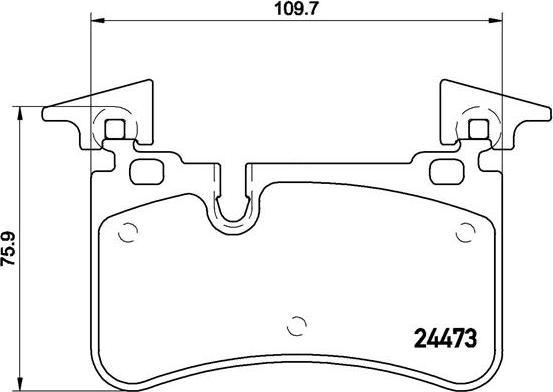 Brembo P 50 113 - Bremžu uzliku kompl., Disku bremzes autodraugiem.lv