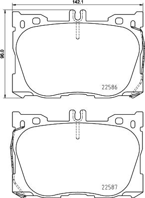 Brembo P 50 139 - Bremžu uzliku kompl., Disku bremzes autodraugiem.lv