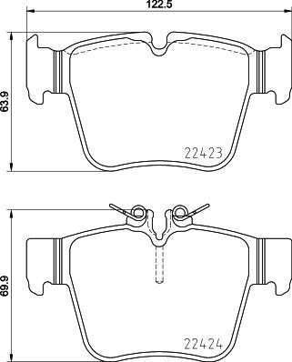 Brembo P 50 133 - Bremžu uzliku kompl., Disku bremzes autodraugiem.lv