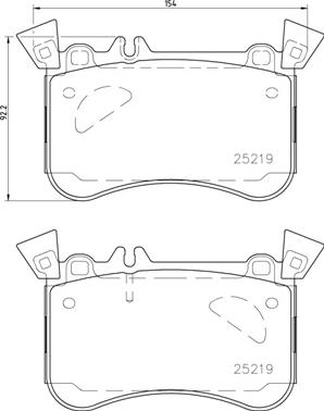 Brembo P 50 121 - Bremžu uzliku kompl., Disku bremzes autodraugiem.lv