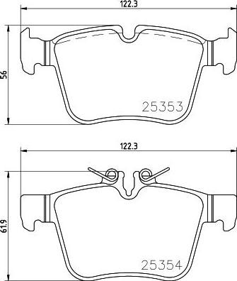 Brembo P 50 122 - Bremžu uzliku kompl., Disku bremzes autodraugiem.lv