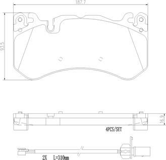 Brembo P50127N - Bremžu uzliku kompl., Disku bremzes autodraugiem.lv