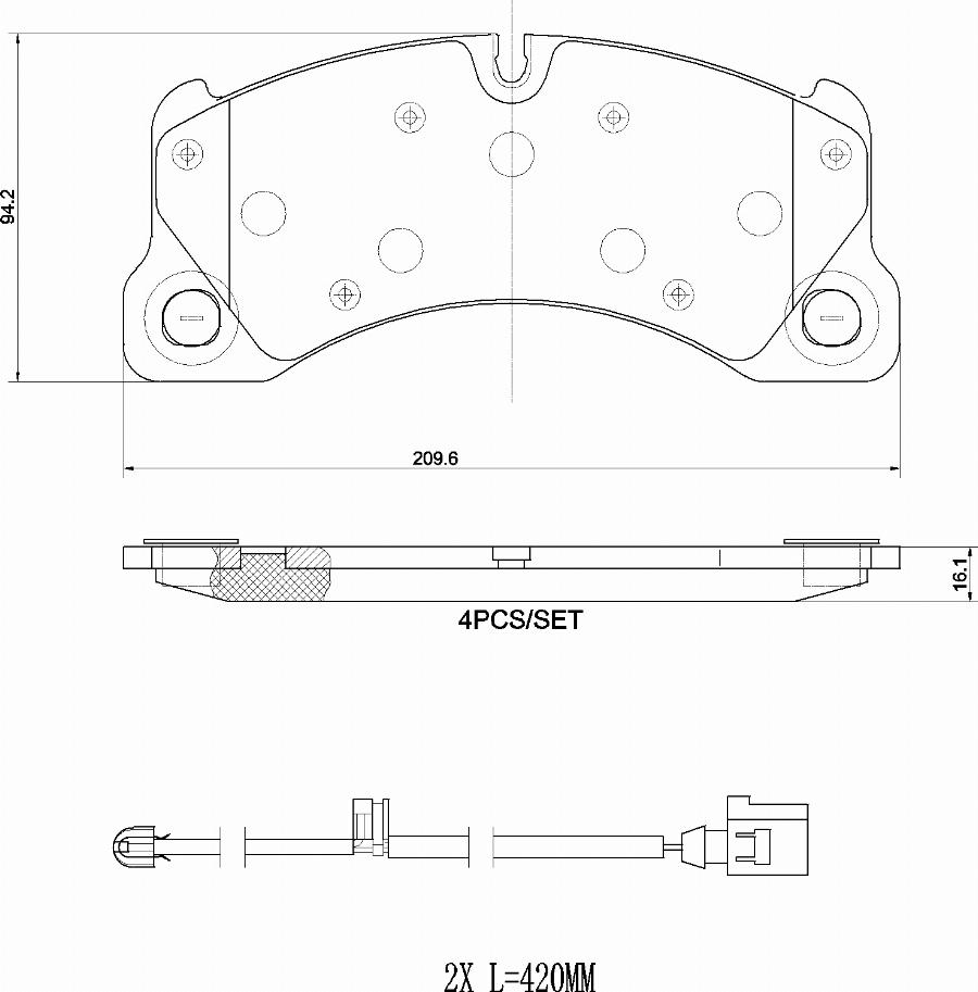 Brembo P 65 049 - Bremžu uzliku kompl., Disku bremzes autodraugiem.lv