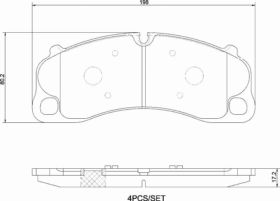 Brembo P 65 045 - Bremžu uzliku kompl., Disku bremzes autodraugiem.lv