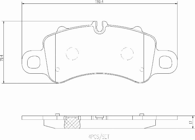 Brembo P65041N - Bremžu uzliku kompl., Disku bremzes autodraugiem.lv