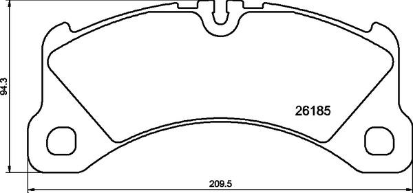 Brembo P 65 047 - Bremžu uzliku kompl., Disku bremzes autodraugiem.lv