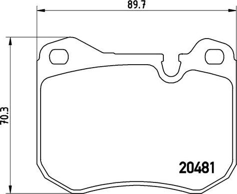 Brembo P 65 002 - Bremžu uzliku kompl., Disku bremzes autodraugiem.lv