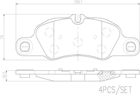 Brembo P65018N - Bremžu uzliku kompl., Disku bremzes autodraugiem.lv