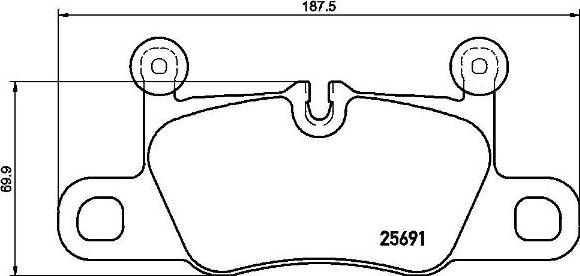 Brembo P 65 031 - Bremžu uzliku kompl., Disku bremzes autodraugiem.lv