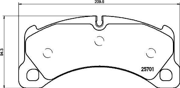 Brembo P 65 033 - Bremžu uzliku kompl., Disku bremzes autodraugiem.lv