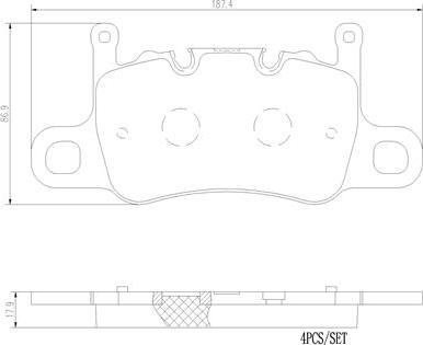 Brembo P65037N - Bremžu uzliku kompl., Disku bremzes autodraugiem.lv