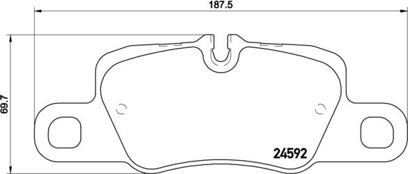 Brembo P 65 024 - Bremžu uzliku kompl., Disku bremzes autodraugiem.lv