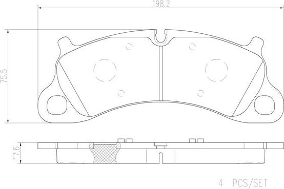 Brembo P65025N - Bremžu uzliku kompl., Disku bremzes autodraugiem.lv