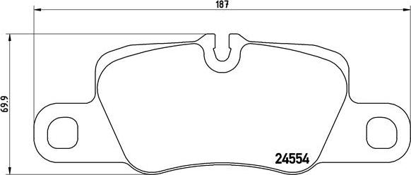 Brembo P 65 023 - Bremžu uzliku kompl., Disku bremzes autodraugiem.lv