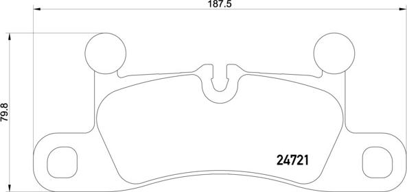 Brembo P 65 027 - Bremžu uzliku kompl., Disku bremzes autodraugiem.lv