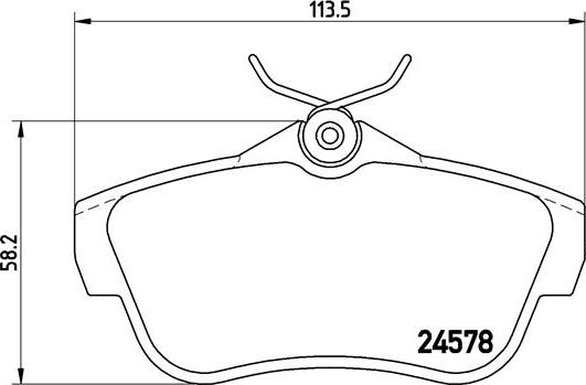 Brembo P 61 095 - Bremžu uzliku kompl., Disku bremzes autodraugiem.lv