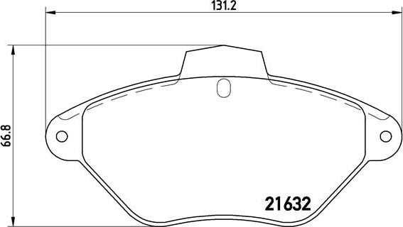 Brembo P 61 053 - Bremžu uzliku kompl., Disku bremzes autodraugiem.lv