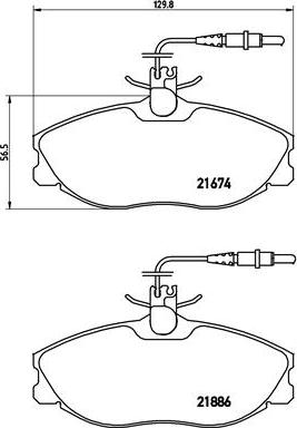 Brembo P 61 057 - Bremžu uzliku kompl., Disku bremzes autodraugiem.lv