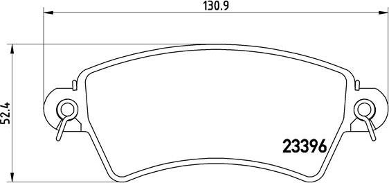 Brembo P 61 065 - Bremžu uzliku kompl., Disku bremzes autodraugiem.lv