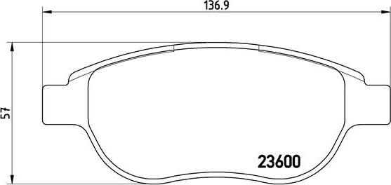 Brembo P 61 068 - Bremžu uzliku kompl., Disku bremzes autodraugiem.lv