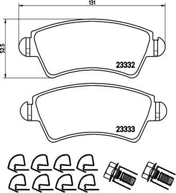 Japanparts JPA0659 - Bremžu uzliku kompl., Disku bremzes autodraugiem.lv