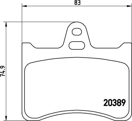 Brembo P 61 019 - Bremžu uzliku kompl., Disku bremzes autodraugiem.lv