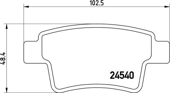 Brembo P 61 085 - Bremžu uzliku kompl., Disku bremzes autodraugiem.lv