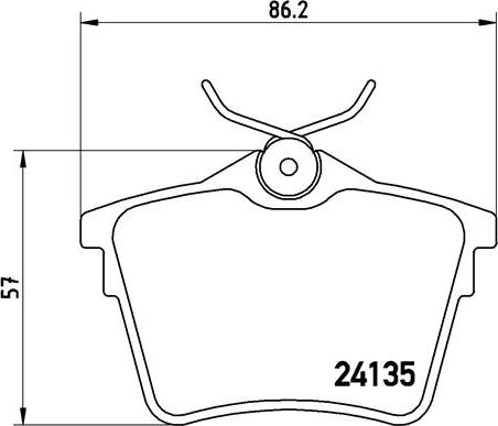 Brembo P 61 079 - Bremžu uzliku kompl., Disku bremzes autodraugiem.lv