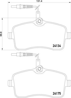 Brembo P 61 109 - Bremžu uzliku kompl., Disku bremzes autodraugiem.lv