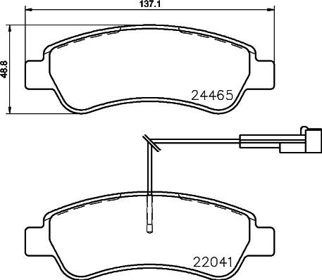 Brembo P 61 125 - Bremžu uzliku kompl., Disku bremzes autodraugiem.lv